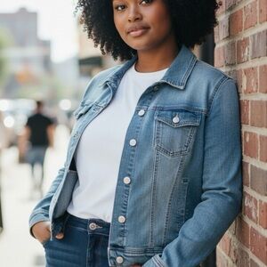 Celebrity Pink Light Blue Denim Jacket - Women